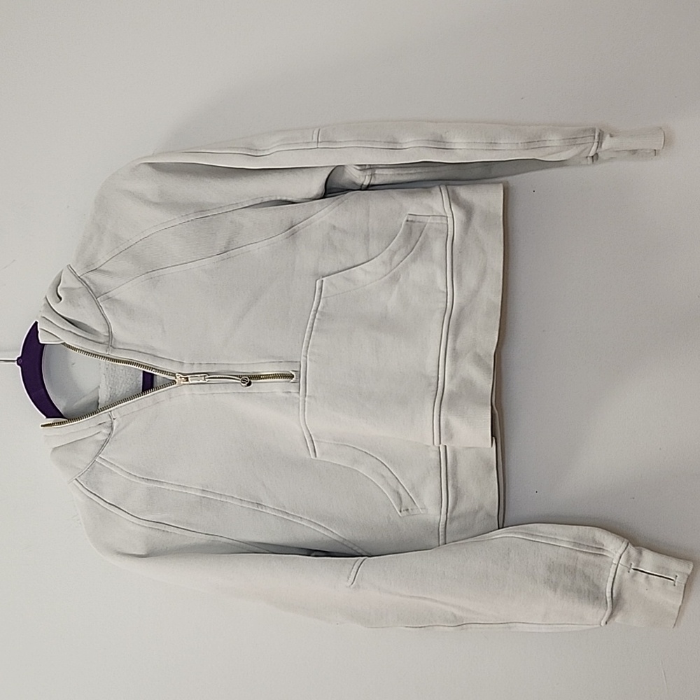 Lululemon Women's Scuba Oversized Half-Zip Hoodie cream Size XS/S - Picture 2 of 16